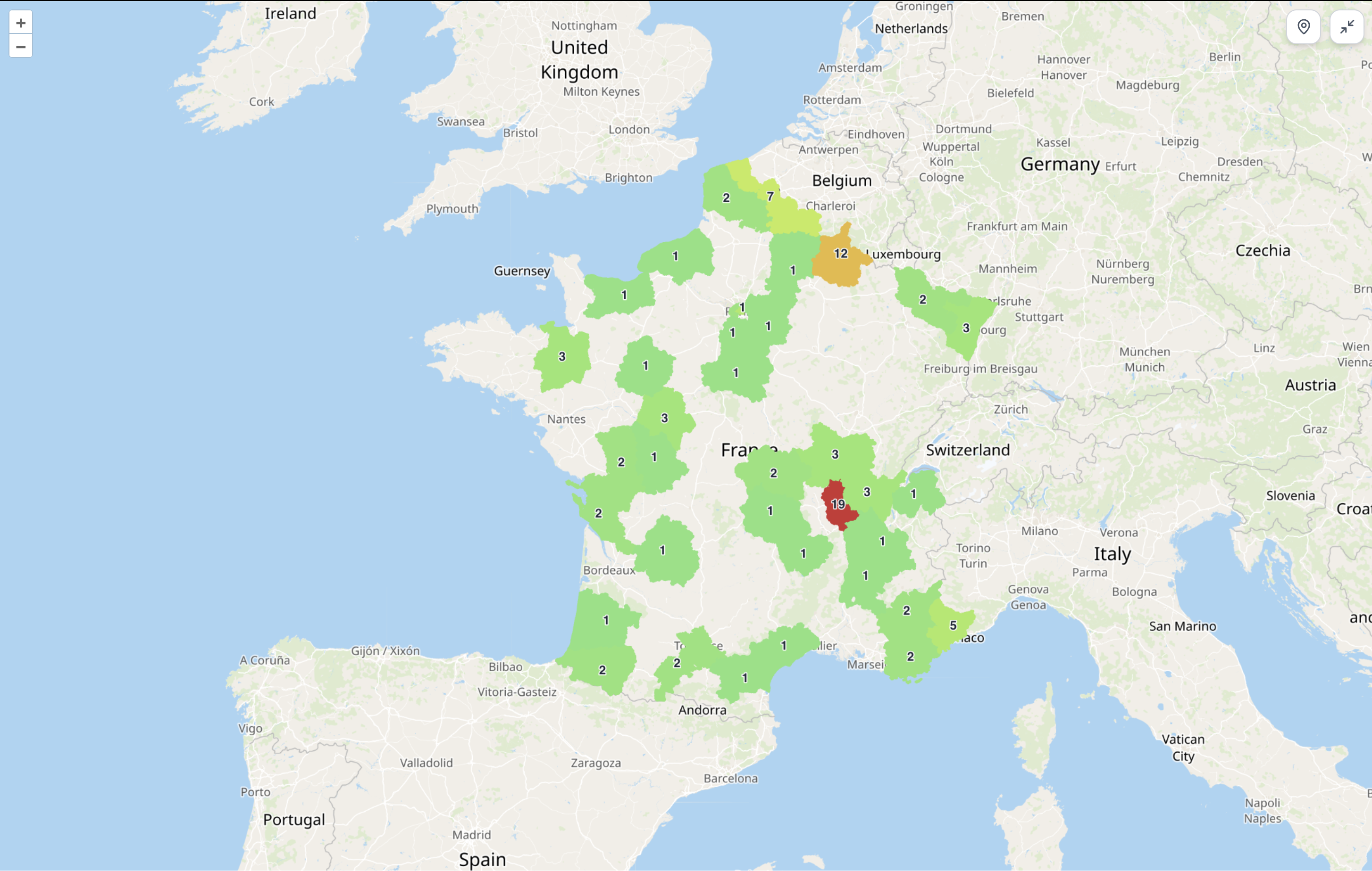 Cartographie des prescripteurs et territoires